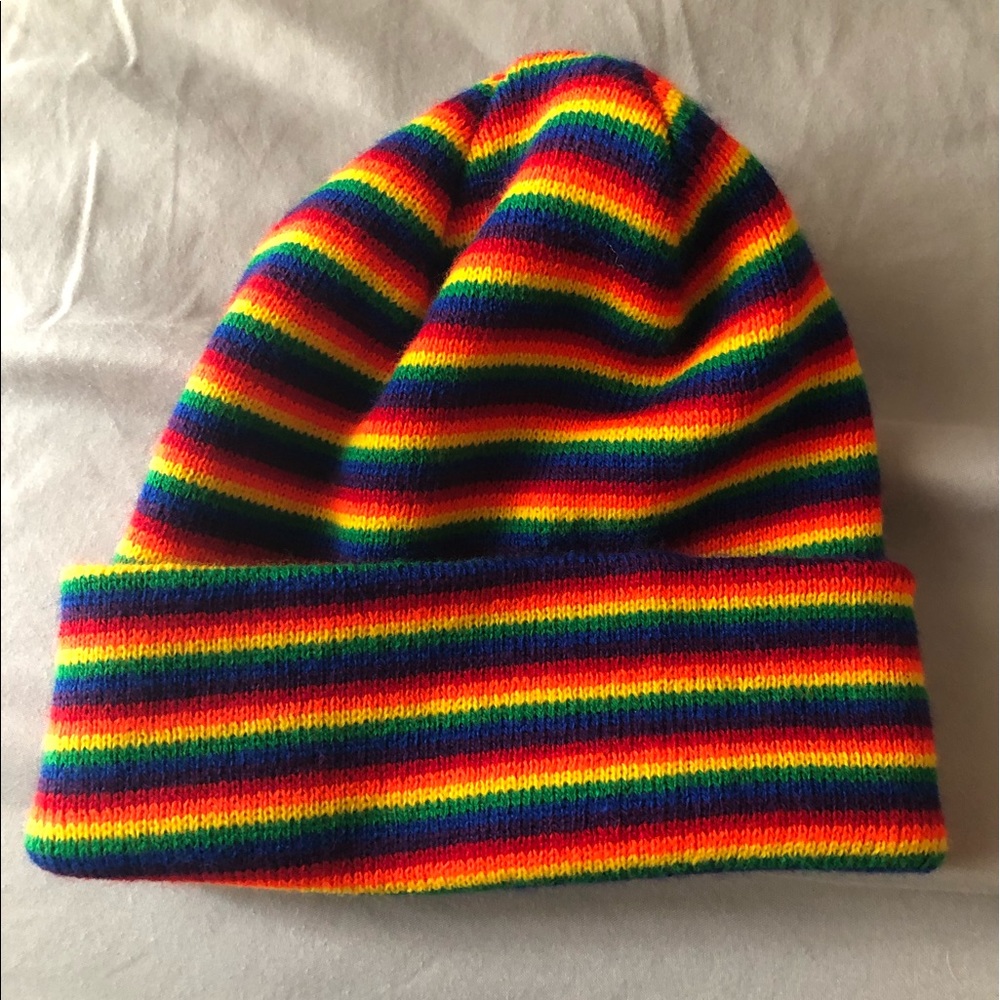 Urban Outfitters- rainbow beanie- never worn